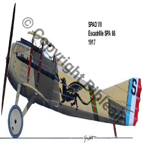 SPA99 1918-19 SPAD.VII COPYRIGHT P.GAUBERT